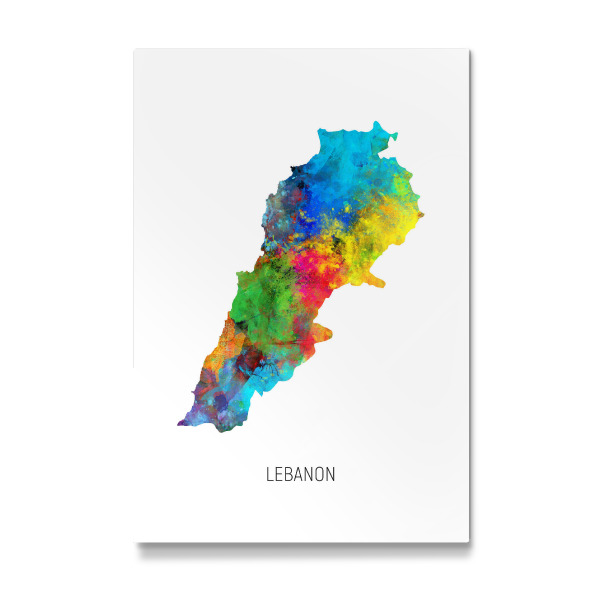 Galerie-Print "Lebanon Watercolor Map" 30x20 cm artboxONE