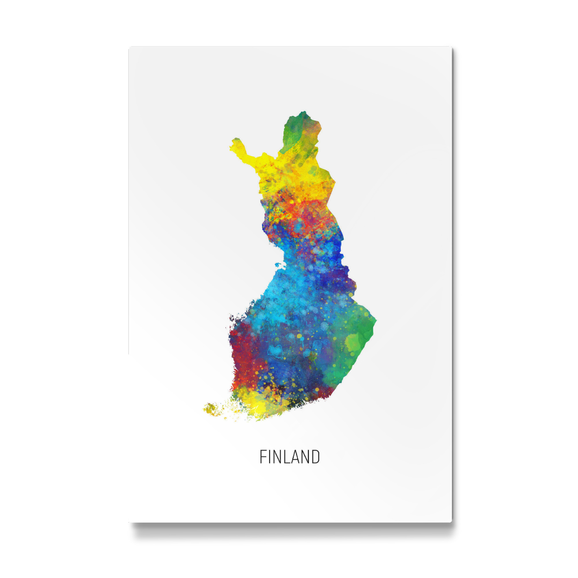 Galerie-Print "Finland Watercolor Map" 75x50 cm artboxONE