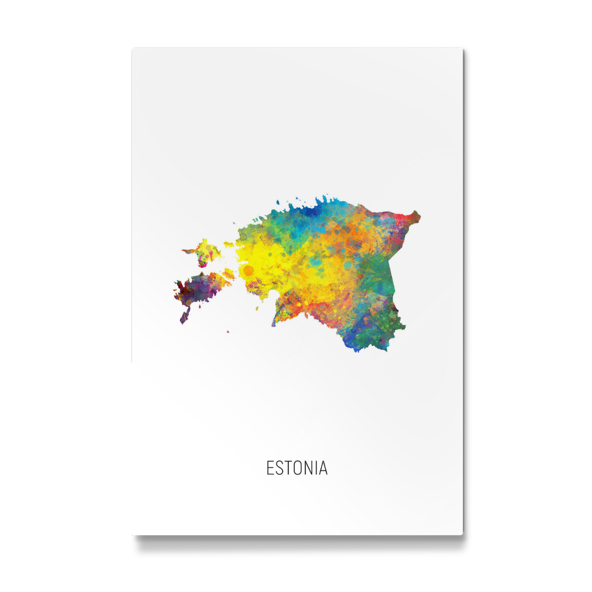 Galerie-Print "Estonia Watercolor Map" 75x50 cm artboxONE