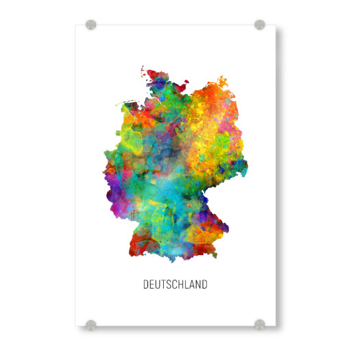 Deutschland Watercolor Map