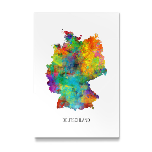 Deutschland Watercolor Map