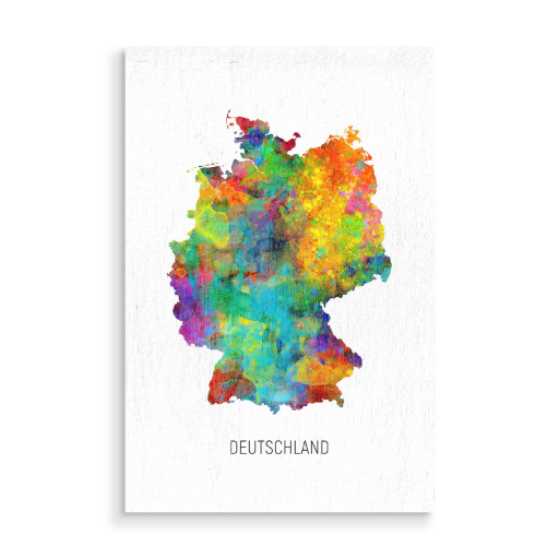 Deutschland Watercolor Map Deutschland Watercolor Map