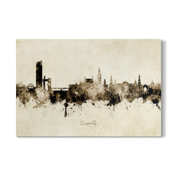 Galerie-Print "Sevilla Spain Skyline Sepia" 30x20 cm artboxONE