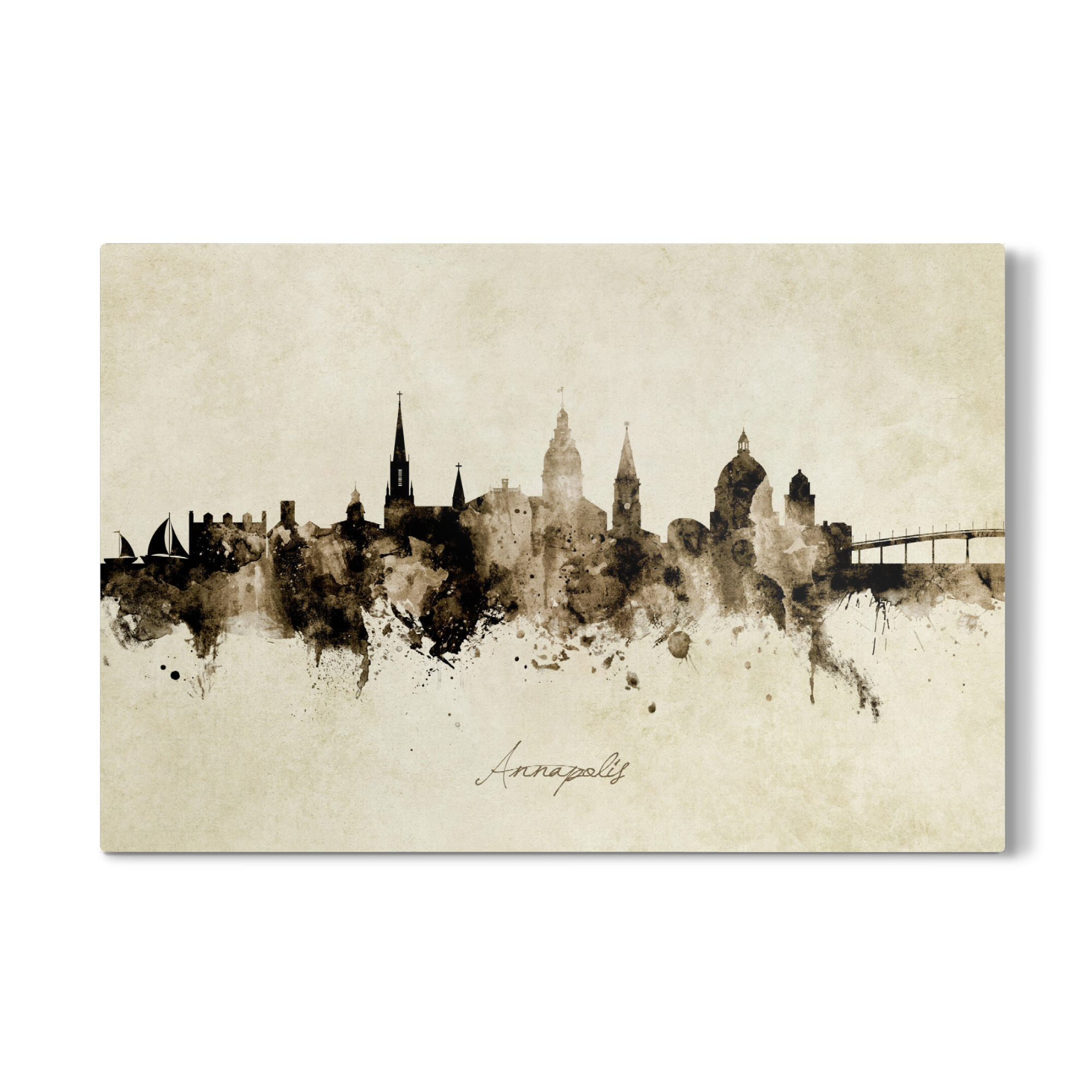 Galerie-Print "Annapolis Maryland Skyline Sepia" 30x20 cm artboxONE