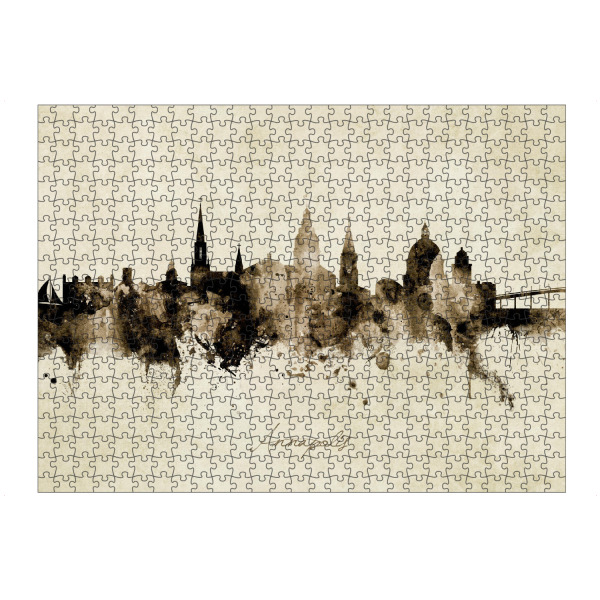 artboxONE Puzzle "Annapolis Maryland Skyline Sepia" artboxONE - Städte - Annapolis,Maryland,Skyline,Cityscape,Stadtbild,Watercolor,Painting