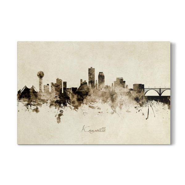 Galerie-Print "Knoxville Tennessee Skyline Sepia" 30x20 cm artboxONE