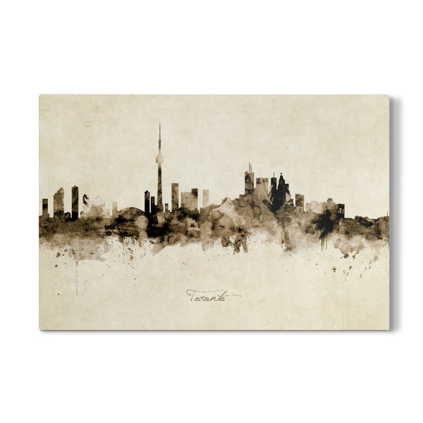 Galerie-Print "Toronto Canada Skyline Sepia" 30x20 cm artboxONE