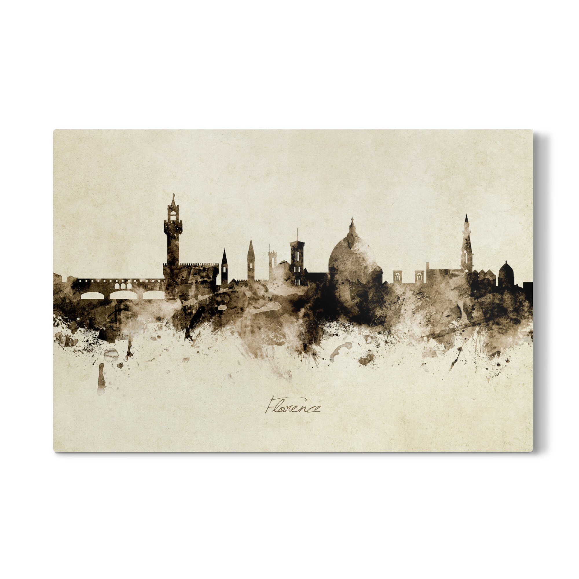 Galerie-Print "Florence Italy Skyline Sepia" 75x50 cm artboxONE