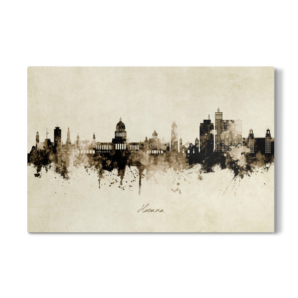 Galerie-Print "Havana Cuba Skyline Sepia" 30x20 cm artboxONE