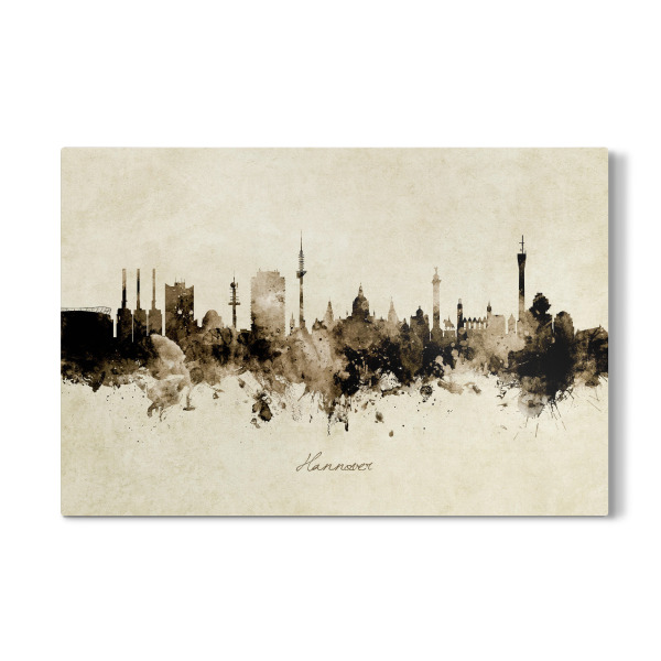 Galerie-Print "Hannover Germany Skyline Sepia" 30x20 cm artboxONE