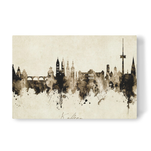 Koblenz Germany Skyline Sepia Koblenz Germany Skyline Sepia