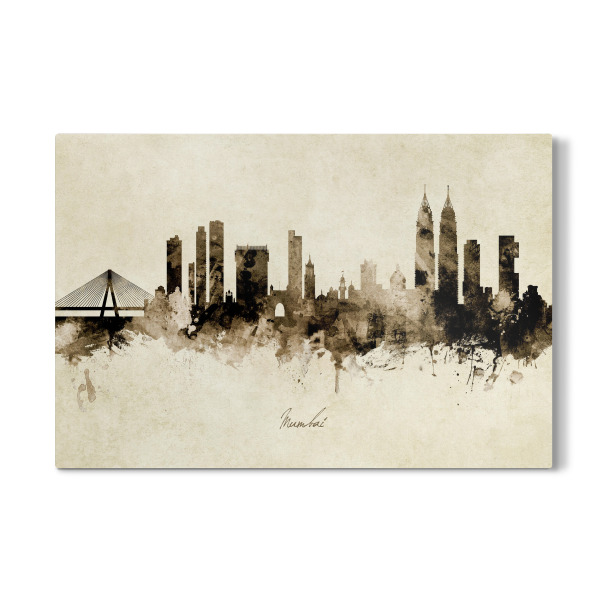 Galerie-Print "Mumbai Skyline India Bombay Sepia" 30x20 cm artboxONE