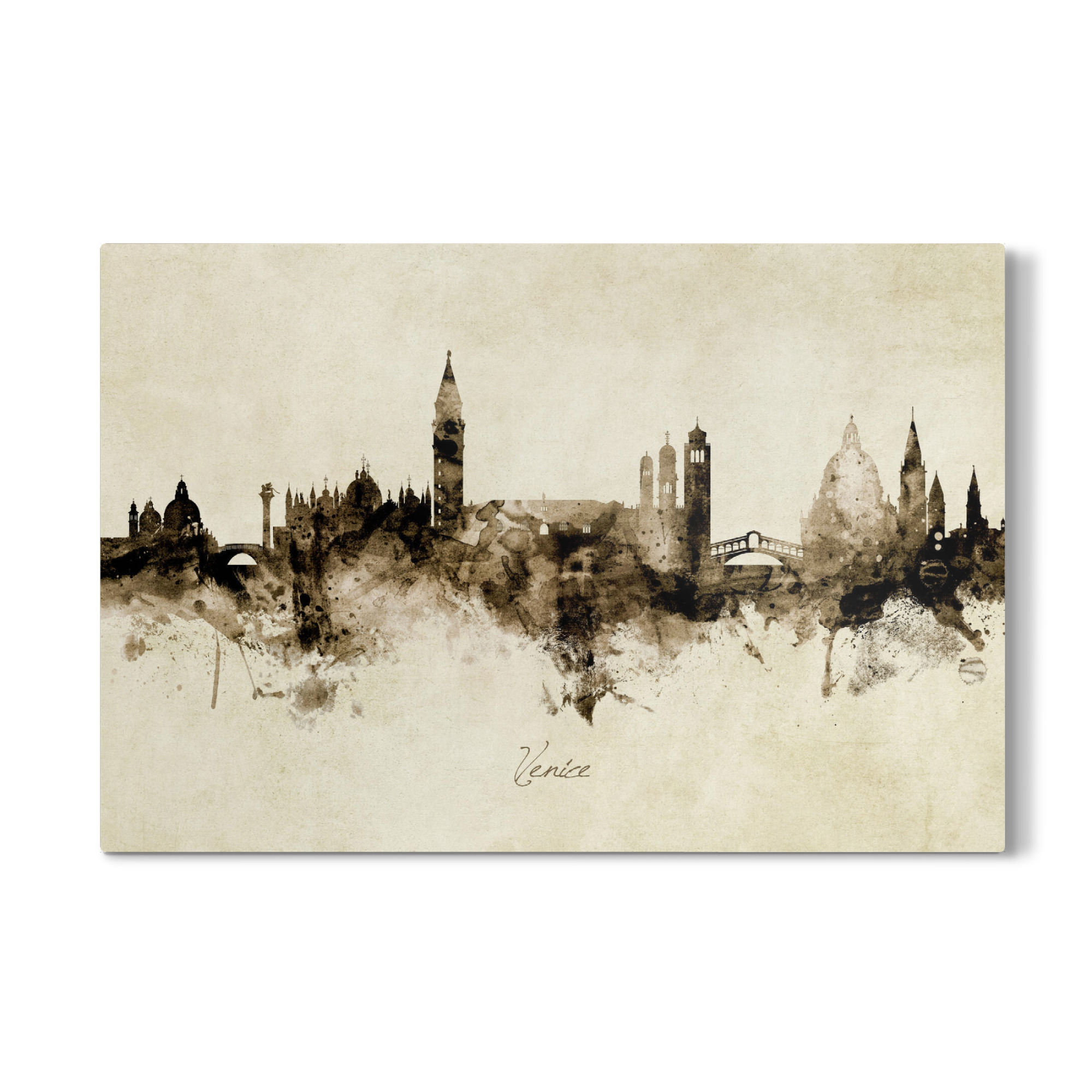 Galerie-Print "Venice Italy Skyline Sepia" 75x50 cm artboxONE