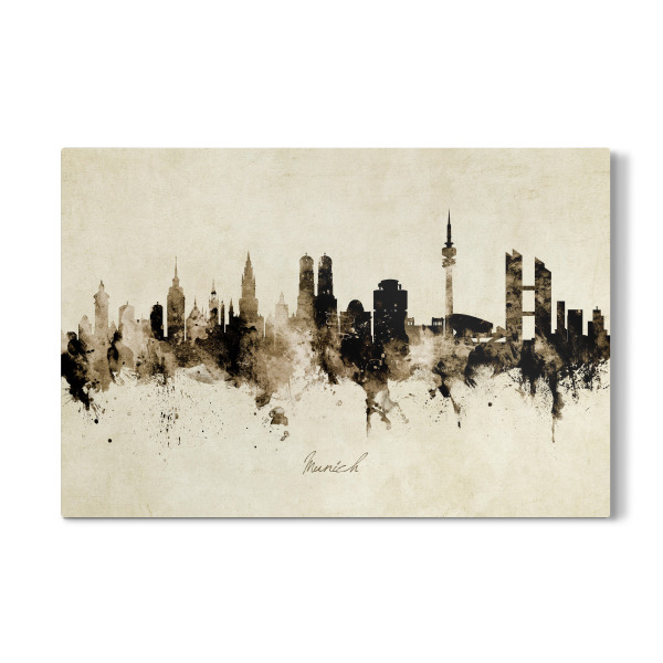 Galerie-Print "Munich Germany Skyline Sepia" 30x20 cm artboxONE