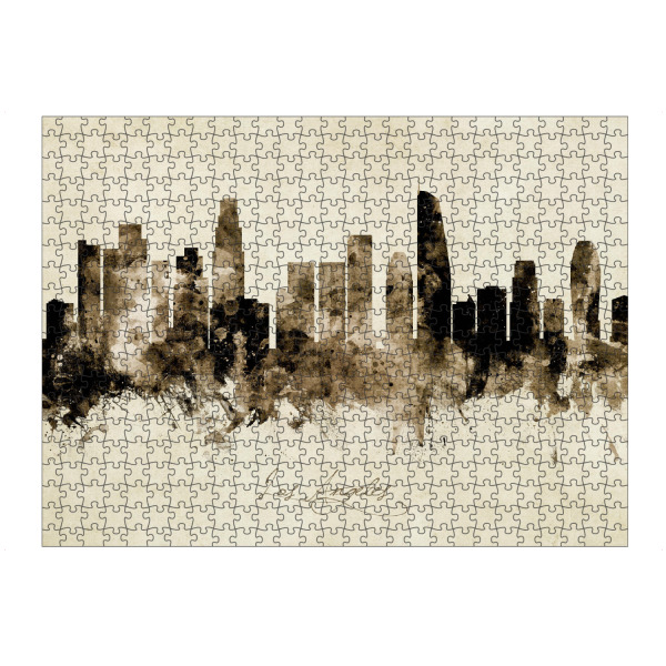artboxONE Puzzle "Los Angeles CA Skyline Sepia" artboxONE - Städte / Los Angeles