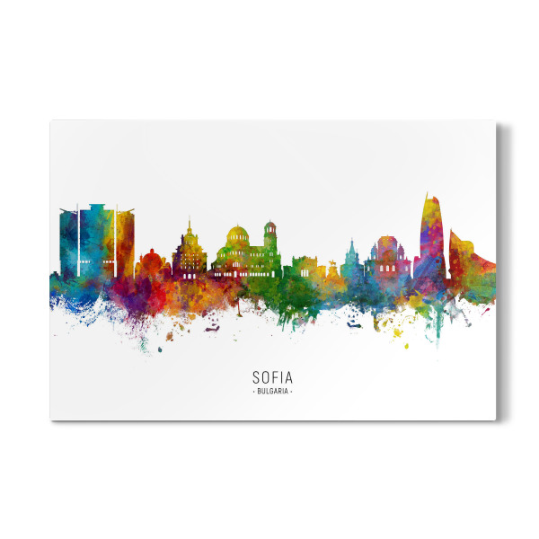 Galerie-Print "Sofia Bulgaria Skyline txt" 30x20 cm artboxONE