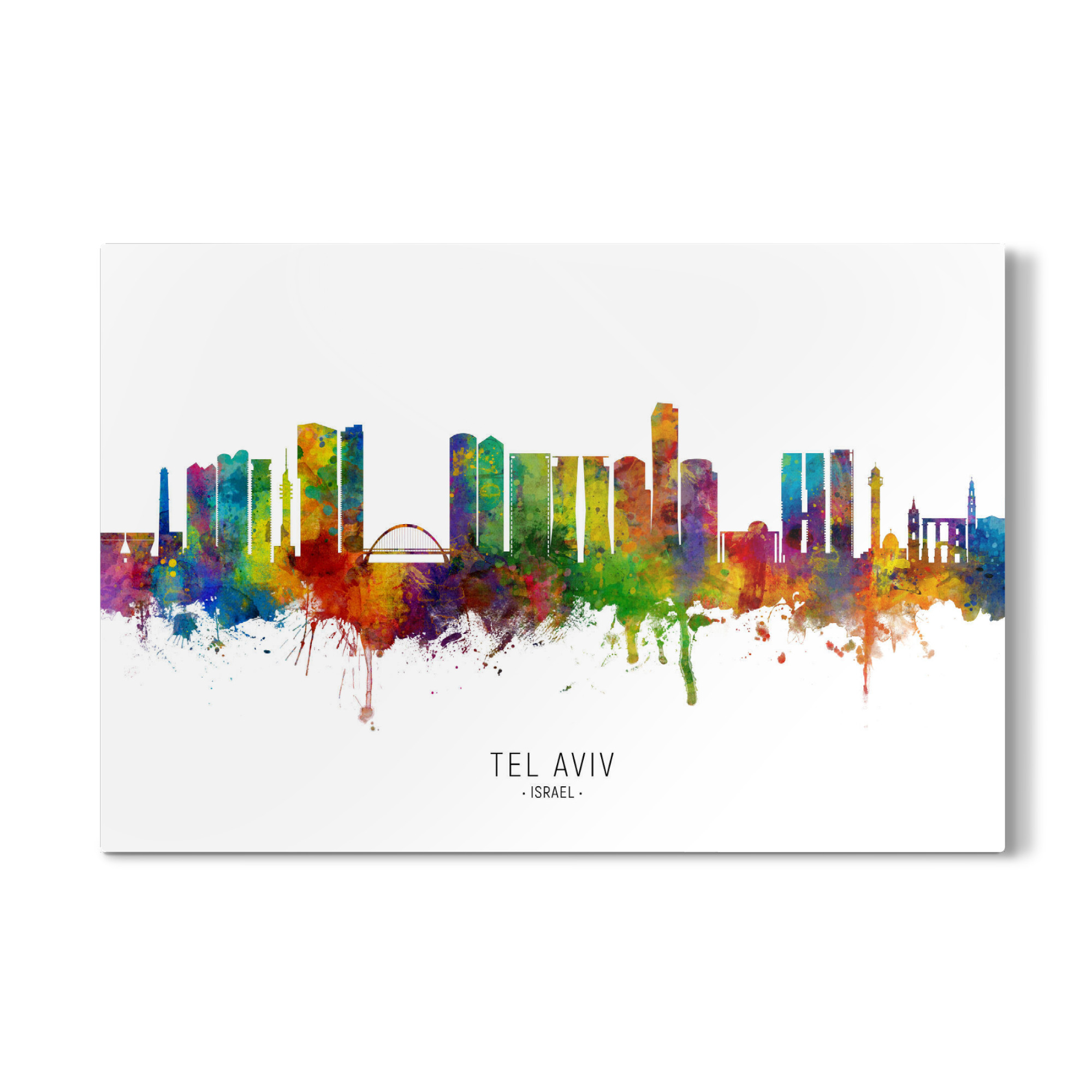 Galerie-Print "Tel Aviv Israel Skyline txt" 30x20 cm artboxONE