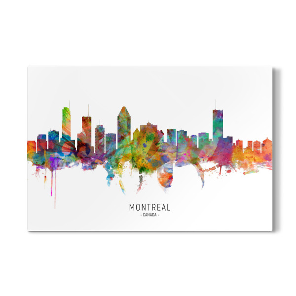 Galerie-Print "Montreal Canada Skyline txt" 30x20 cm artboxONE