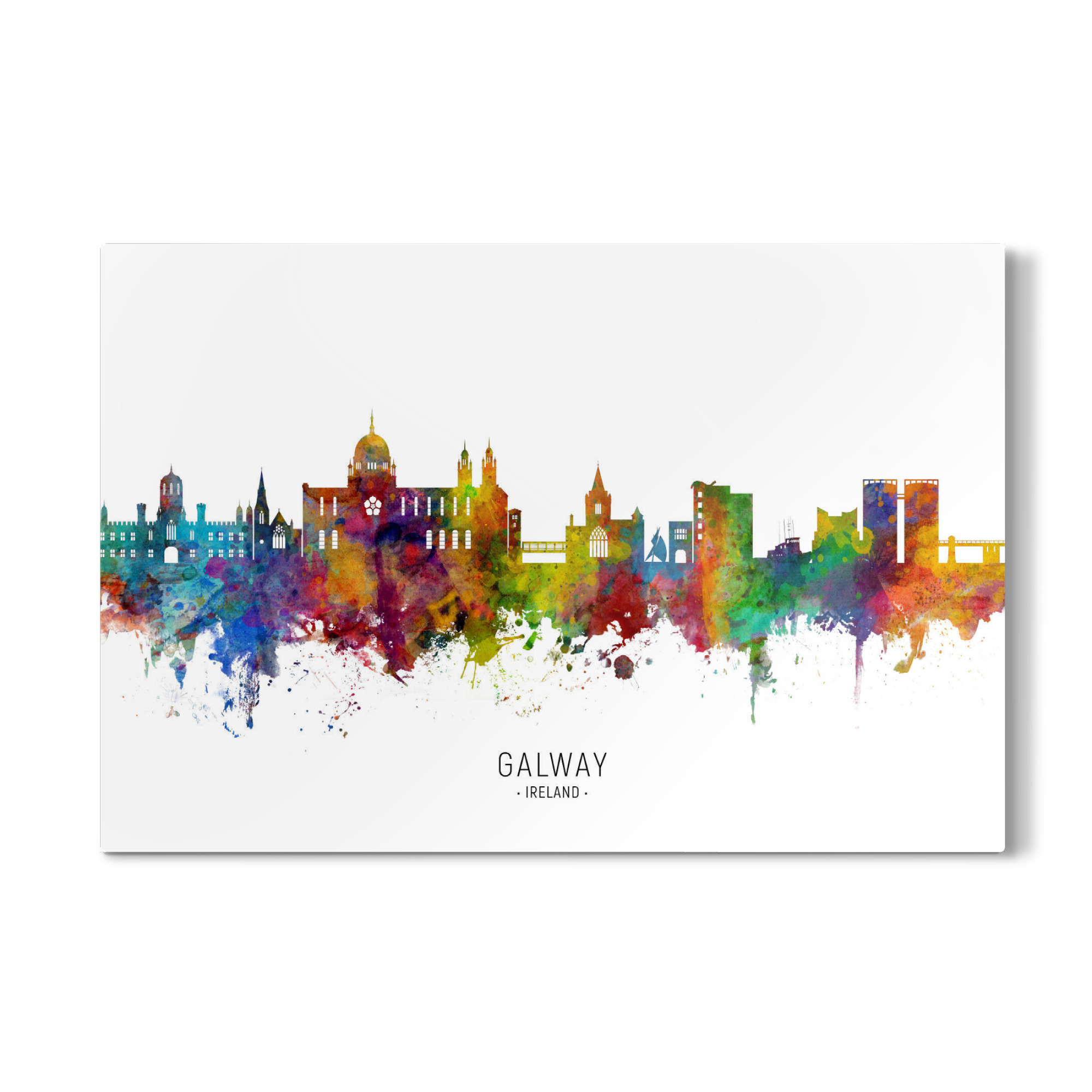 Galerie-Print "Galway Ireland Skyline txt" 30x20 cm artboxONE