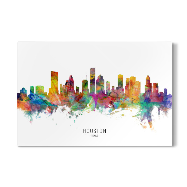 Galerie-Print "Houston Texas Skyline txt" 30x20 cm artboxONE