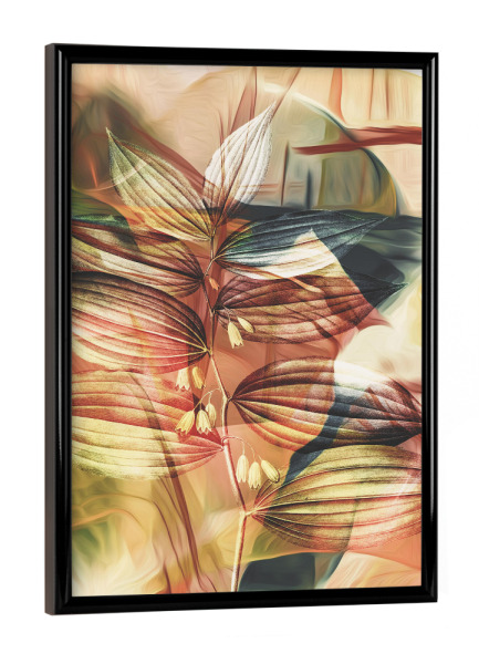 Poster mit schwarzem Rahmen "Colors tas" artboxONE - Floral,Abstrakt