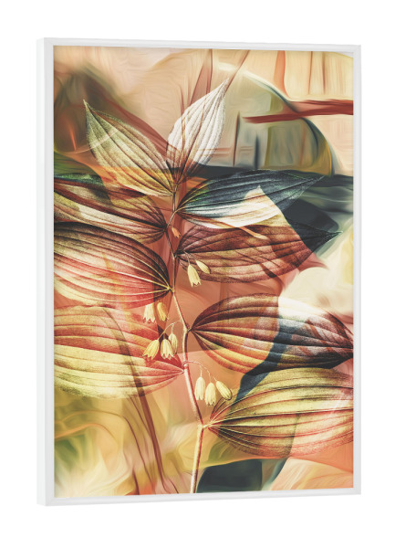 Poster mit weißem Rahmen "Colors tas" artboxONE - Floral,Abstrakt