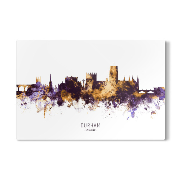 Galerie-Print "Durham England Skyline PurpleGold" 30x20 cm artboxONE