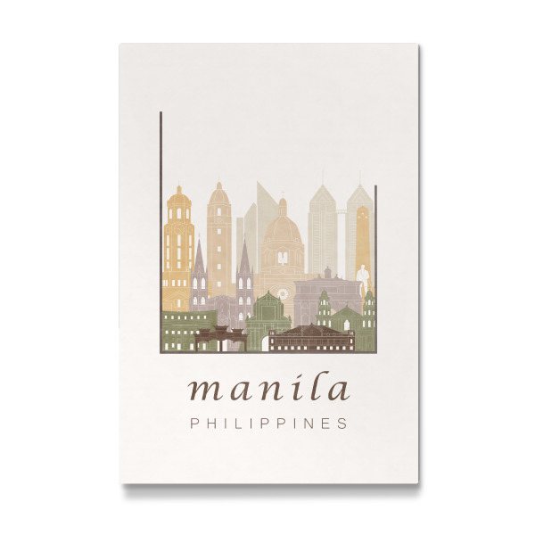 Galerie-Print "Manila skyline rustic" 30x20 cm artboxONE