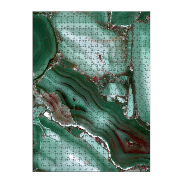 Puzzle Ravensburger "Green Marble Malachite" artboxONE - Marmor - Malachite,Agate,Gemstone - Bild malachite