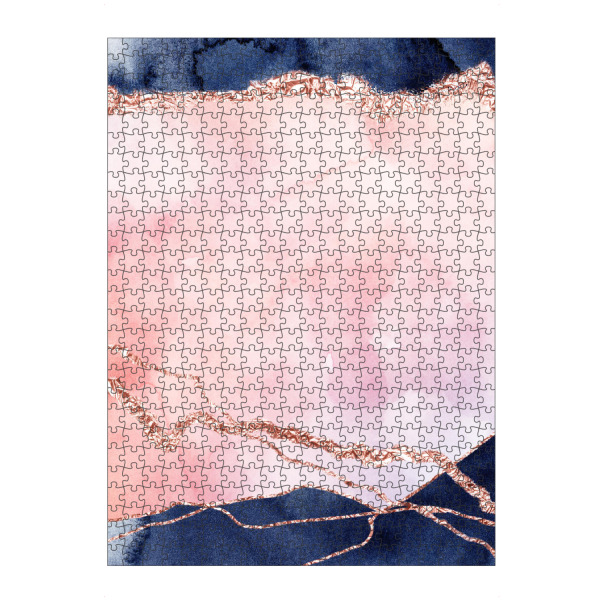 artboxONE Puzzle "Abstract Blue Pink Landscape" artboxONE - Marmor - Agate,Gemstone,Marble - Bild agate