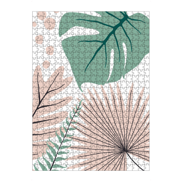 Puzzle Ravensburger "Aloha Tropical Leaves" artboxONE - Natur,Floral - Summer,Leaves,Abstract,Monstera,Palm,Palms - Bild summer
