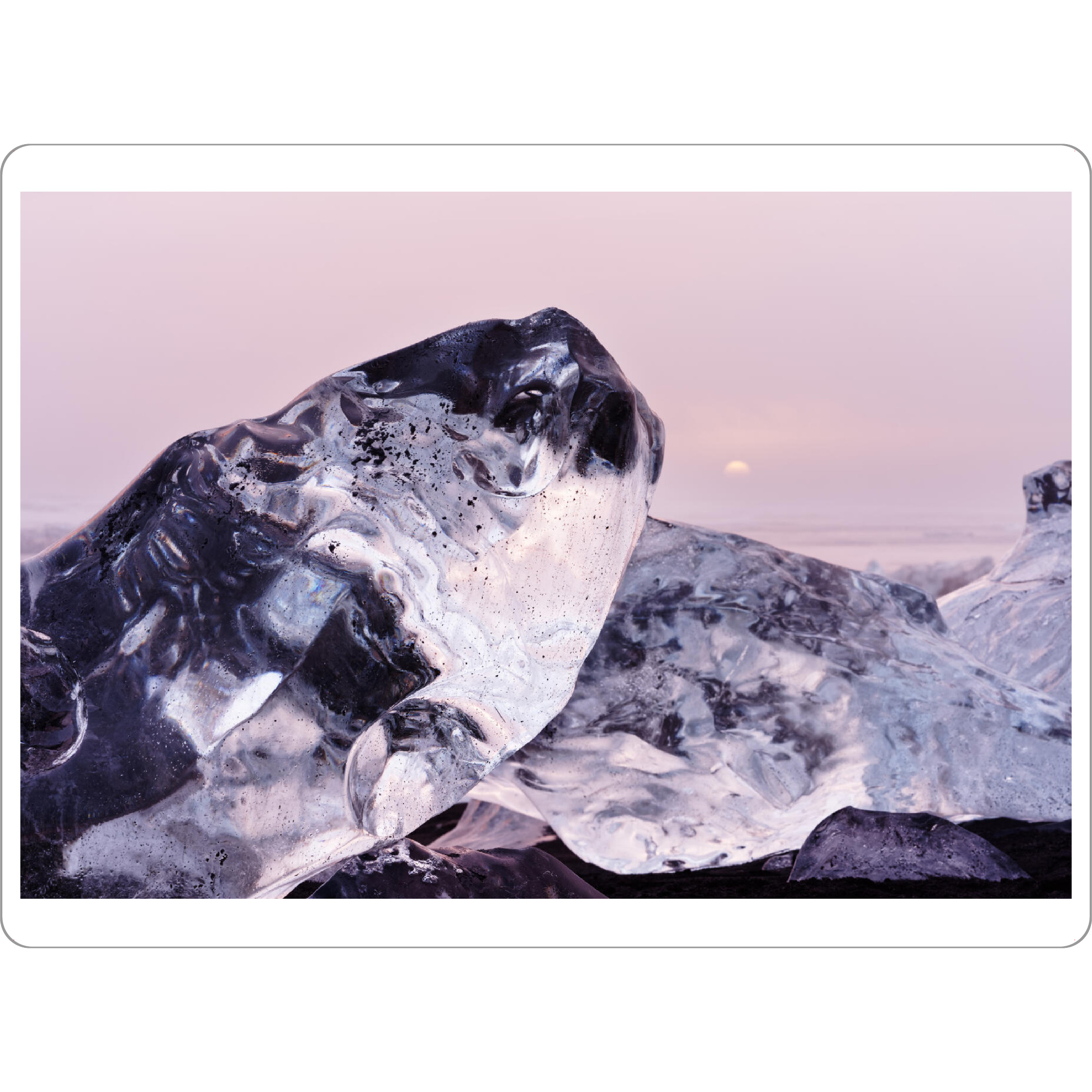 Tischset "Eisblöcke im Abendlicht" artboxONE - Natur,Reise,Reise / Strand und Meer
