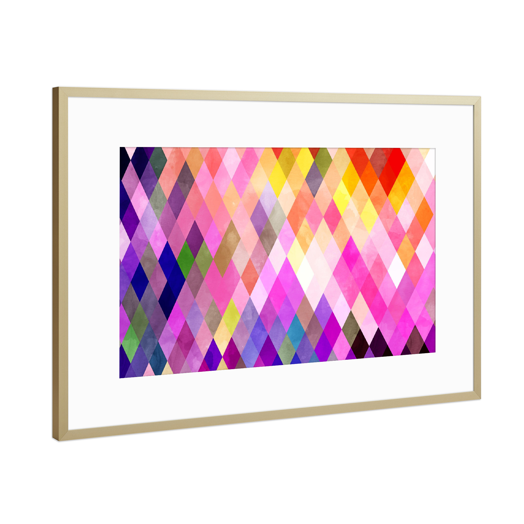 Poster mit Rahmen Gold "Geometry of Life" artboxONE - Abstrakt,Geometrie