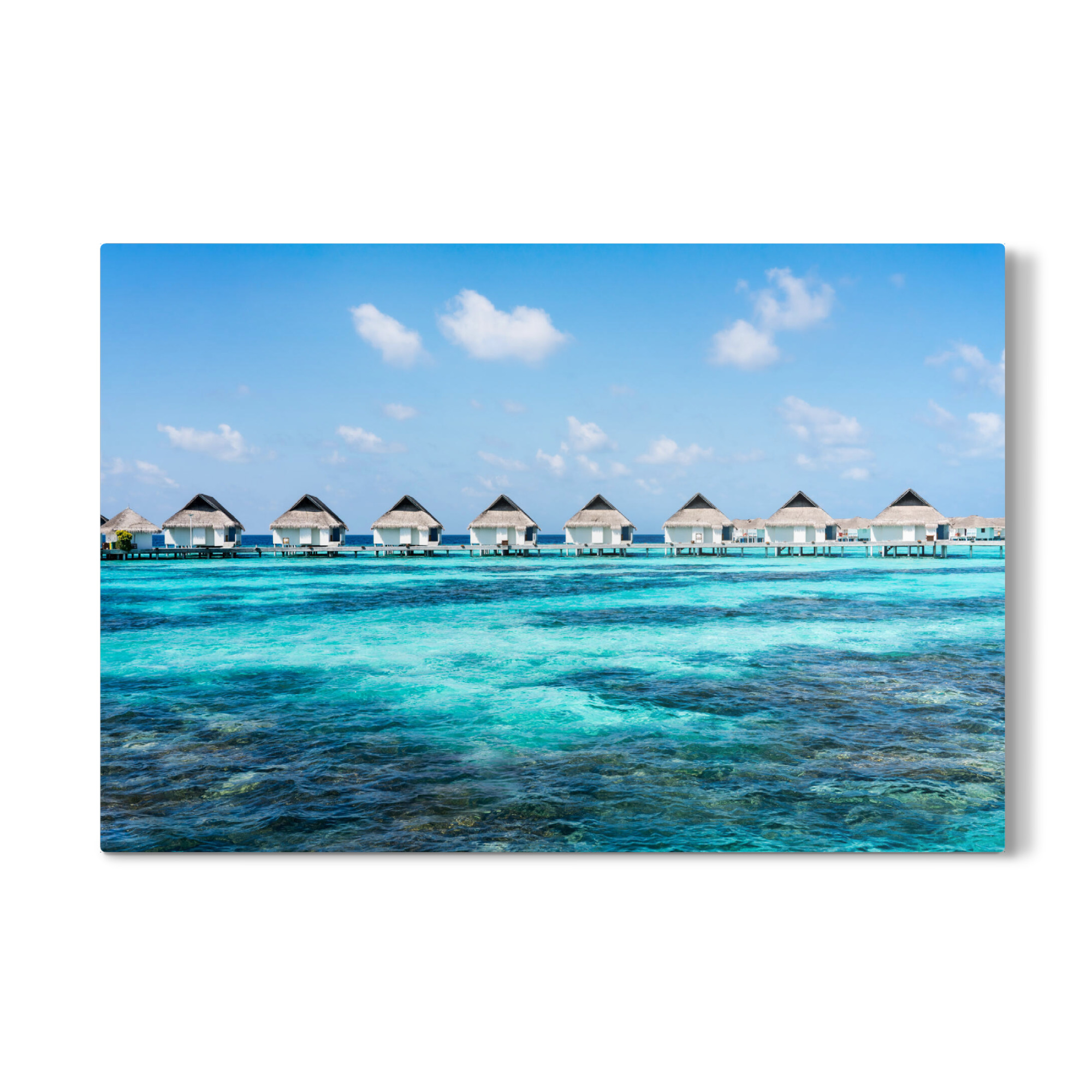 Galerie-Print "Blaue Lagune - Malediven" 30x20 cm artboxONE