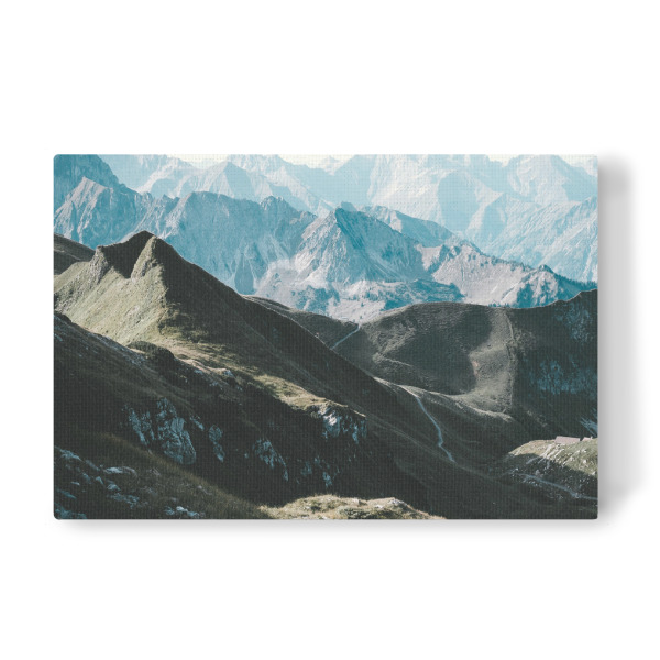 Leinwandbild "Auf dem Weg durch die Alpen" artboxONE - Natur,Reise,Reise / Länder