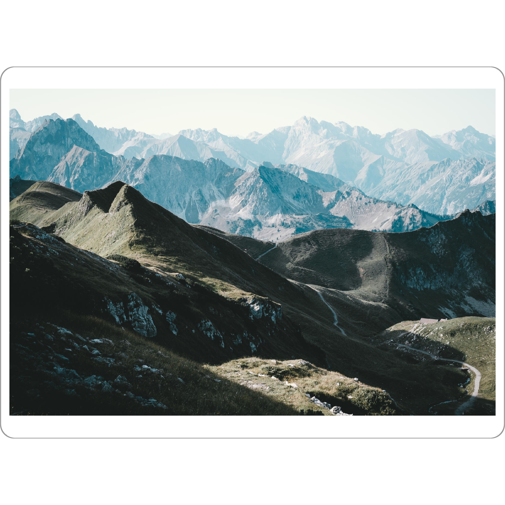 Tischset "Auf dem Weg durch die Alpen" artboxONE - Natur,Reise,Reise / Länder