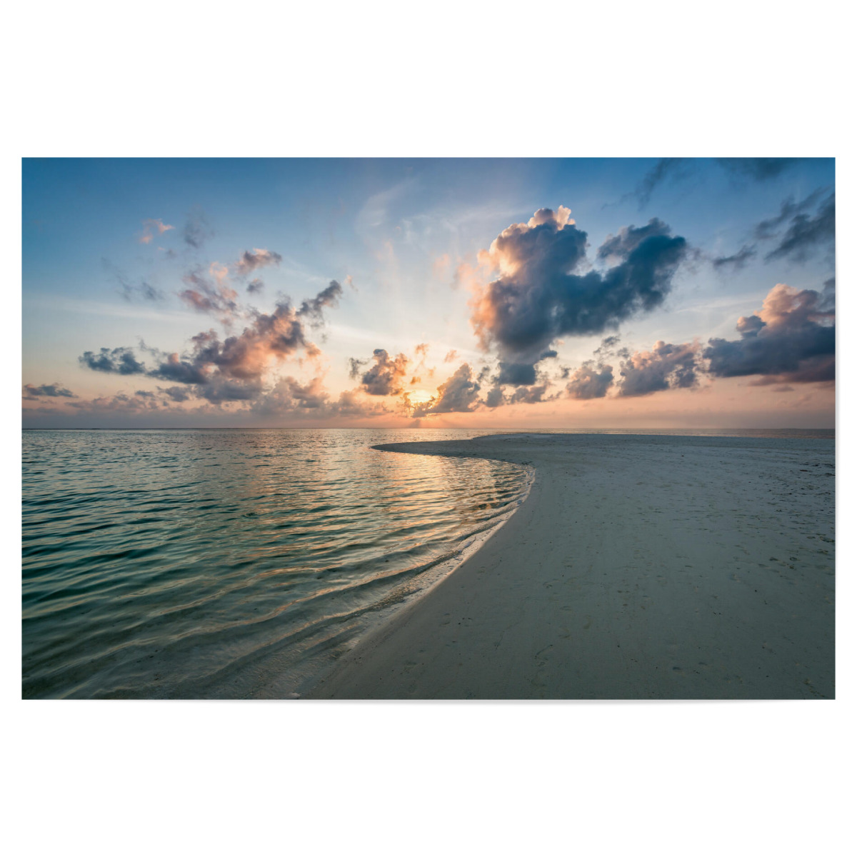 Sonnenuntergang Auf Den Malediven Als Poster Bei Artboxone Kaufen