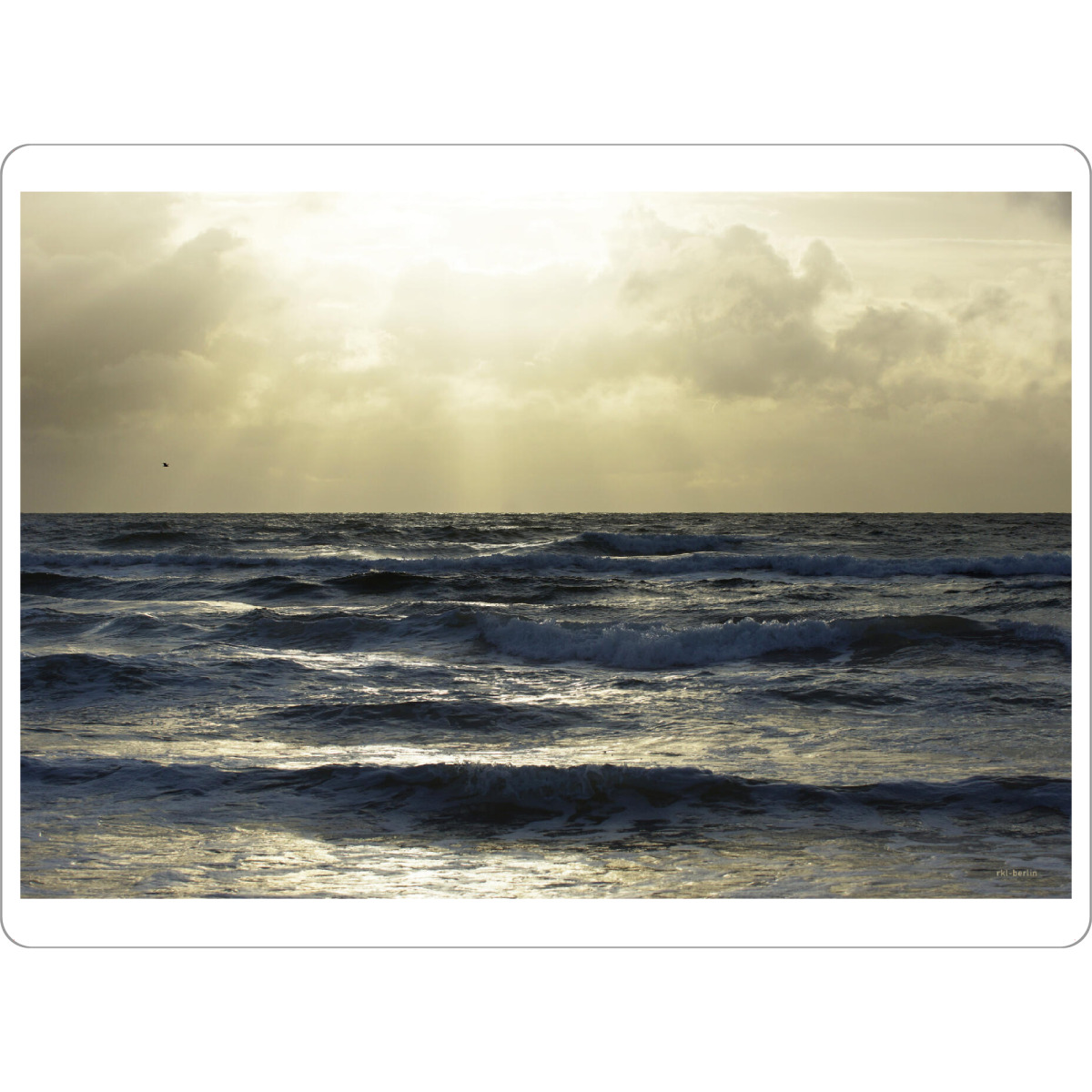 Tischset "Skagerrak" artboxONE - Natur,Reise - Wellen,Meer,Brandung,Wolken,Strand,Wetter,Sonne,Sky,Naturgewalt - Bild wellen