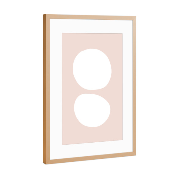 Poster mit Rahmen Kupfer "Joli day" artboxONE - Abstrakt,Geometrie