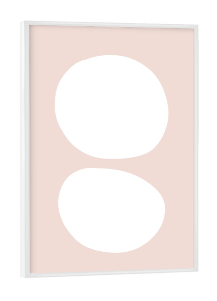 Poster mit weißem Rahmen "Joli day" artboxONE - Abstrakt,Geometrie
