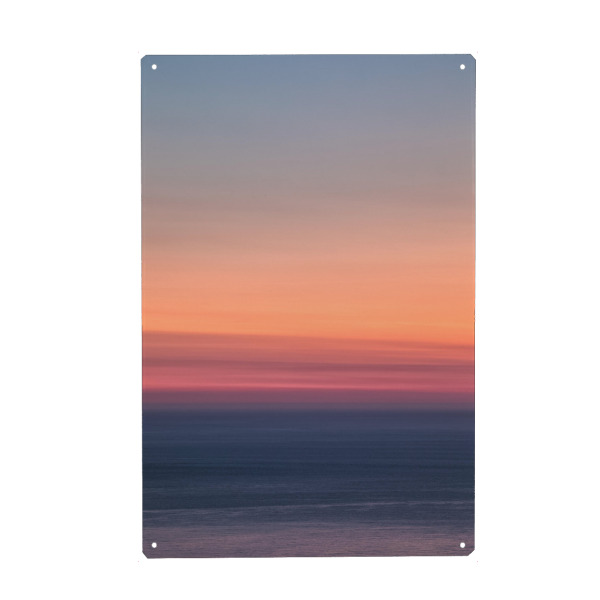 Metall Poster "Sunset colours" artboxONE - Natur - Sonnenuntergang,Meer,Farben - Blechschild