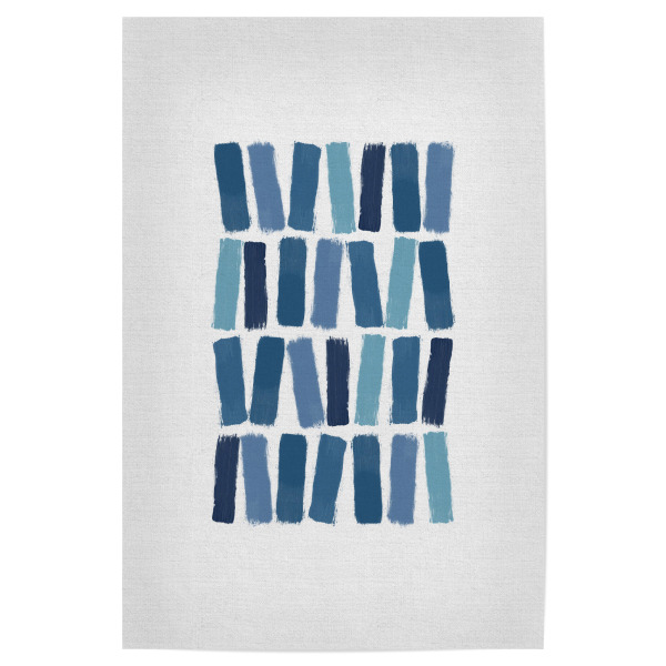 Poster 30x20 cm "Blue Brush Strokes" artboxONE - Abstrakt - Blue painting,Blue,Oil,Acrylic,Mixed media,Canvas,Painting,Modern,Minimal,Abstract,Home