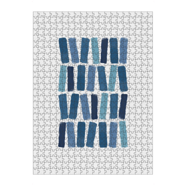 Puzzle Ravensburger "Blue Brush Strokes" artboxONE - Abstrakt