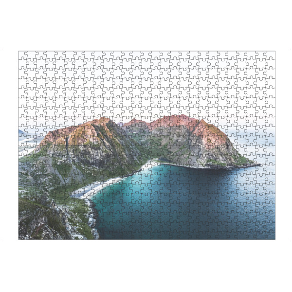 Puzzle Ravensburger "Hidden Beaches" artboxONE - Reise / Strand und Meer - Lofoten,Strand,Norwegen - Bild lofoten