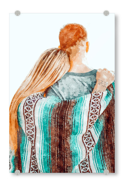 Acrylglasbild "You Are My Sun My Moon" artboxONE - Menschen,Liebe