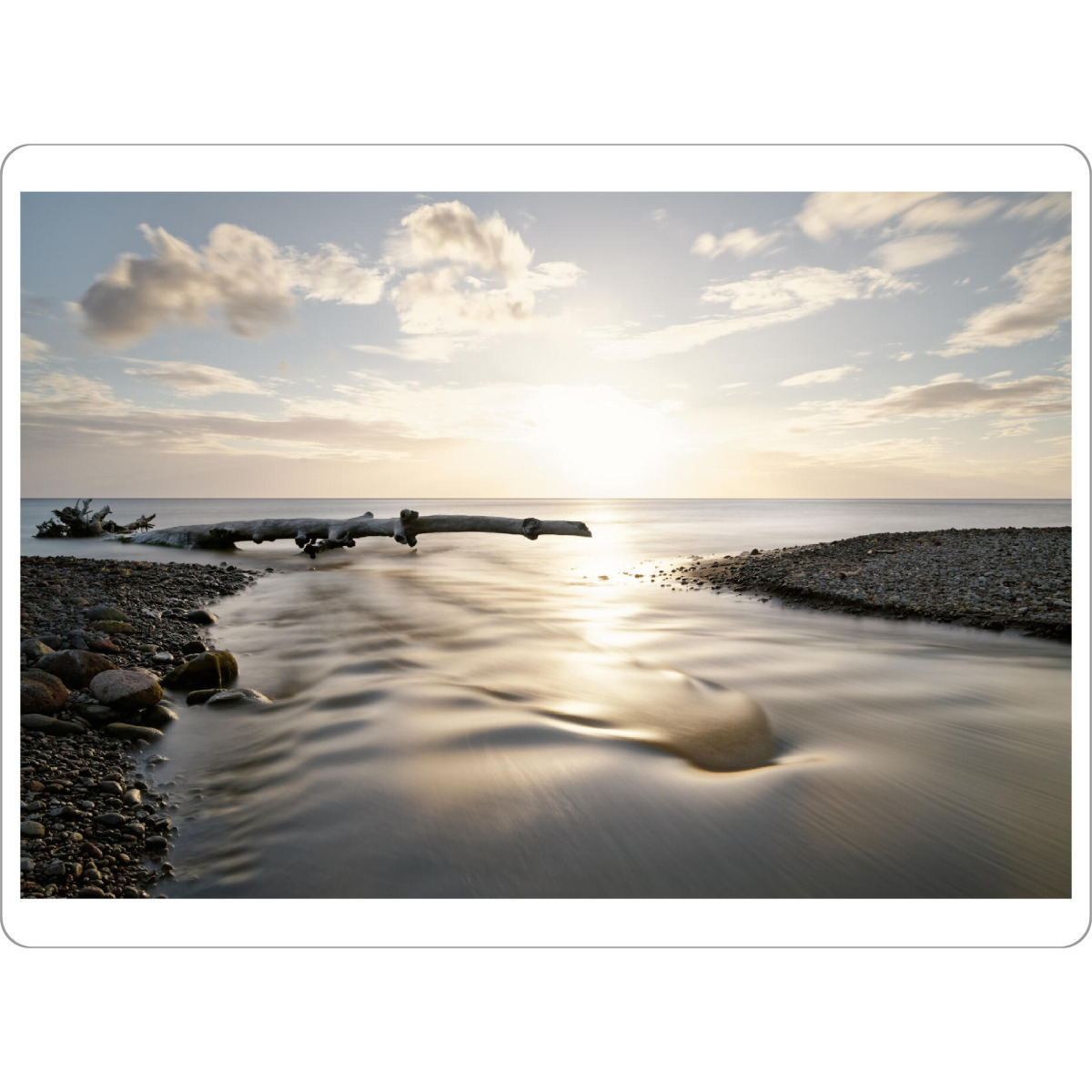 Tischset "Flußmündung am Meer" artboxONE - Natur,Reise,Reise / Strand und Meer