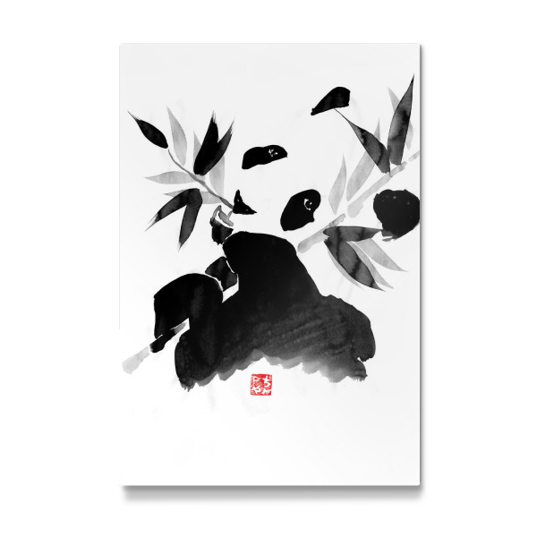 Galerie-Print "Panda eating" 30x20 cm artboxONE