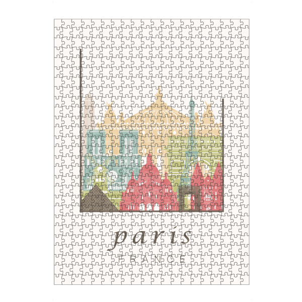 artboxONE Puzzle "Paris skyline, pastel" artboxONE - Städte,Reise,Städte / Paris