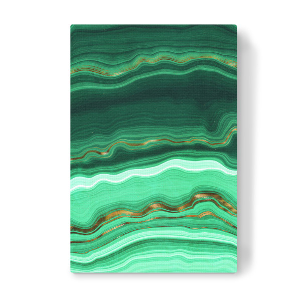 Leinwandbild "Green Gold Malachite Marble" artboxONE - Fashion,Für Mama,Marmor - Agate,Gemstone,Marble