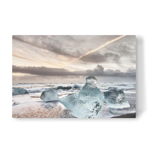 Island - Eisblöcke am Strand